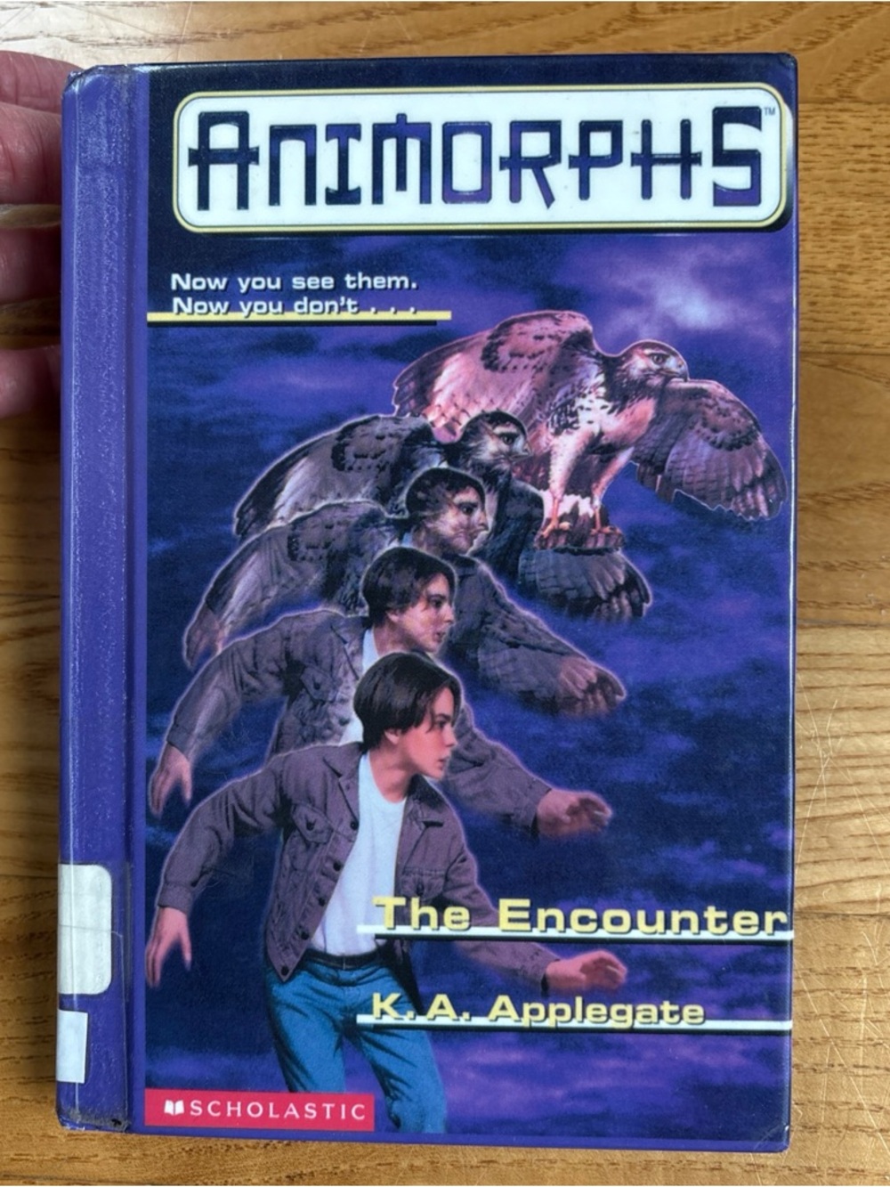 Animorphs #3 The Encounter HARDCOVER Book K.A. Applegate Hawk Regent Y2K Vintage
